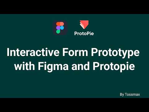 Interactive Form Prototype Using Figma and Protopie