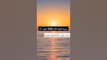 سورة البقرة من  (229 الجزء 1) | القارئ الشيخ: سعد الغامدي
