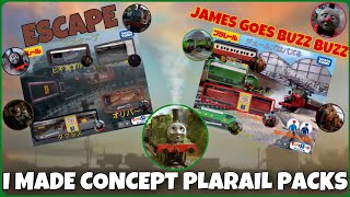 I Made Custom Plarail Packs James Goes Buzz Buzz, Escape, And Bye George Sets Thomas And Friends