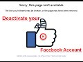 Deactivate Facebook Account