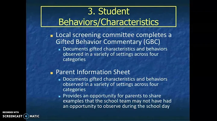 Screening for Gifted Services at GMS 2022
