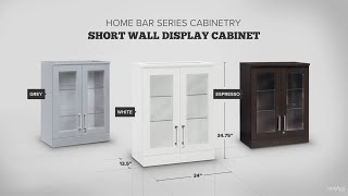 Home Bar | Short Wall Display Cabinet
