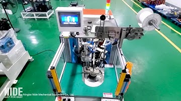 Double sides Induction motor stator coil Lacing machine wire binding process