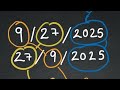 The date 9/27/2025 is cool but wait to hear about 12/13/2025