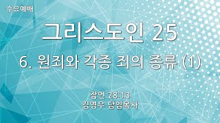 [혜림교회 수요예배설교] 그리스도인이오(25) - 6. 원죄와 각종 죄의 종류 (1) (2024.05.15.)