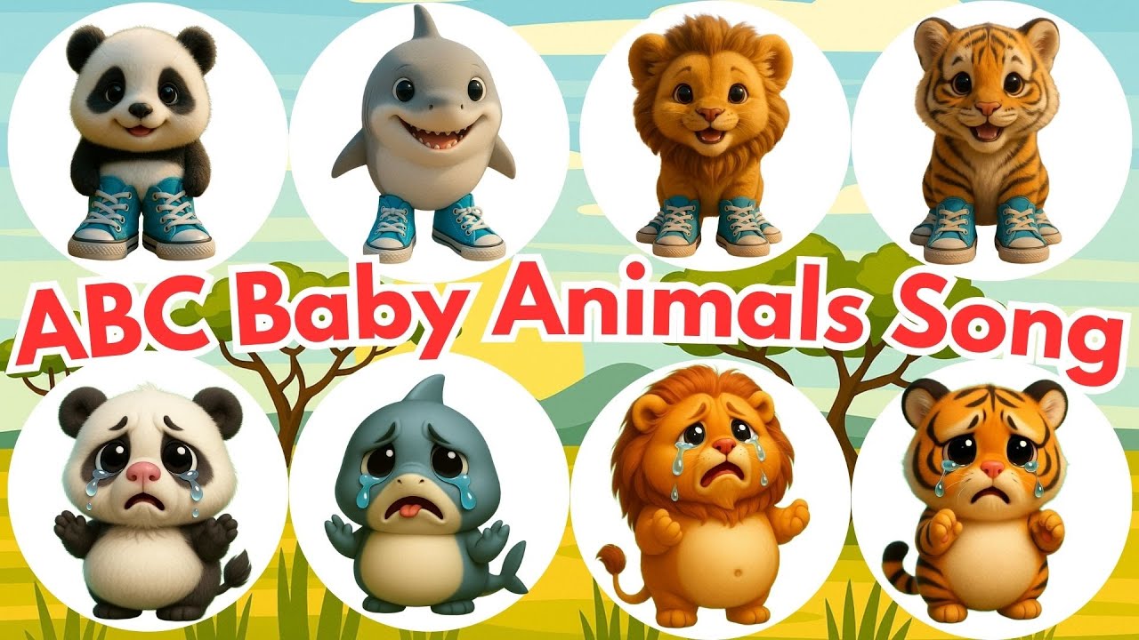 ABC Baby Animal Song 👶🐾 | Learn Alphabet A-Z with Cute Crying Animals ...