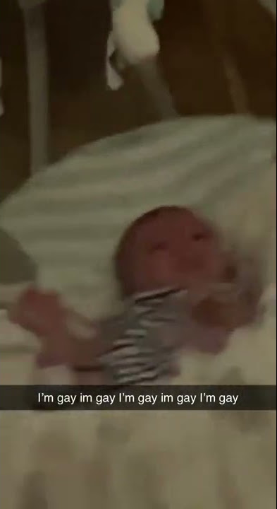 this baby is saying 'im gay' while crying ๐๐คจ
