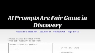 AI Use is All Discoverable in Litigatoon 