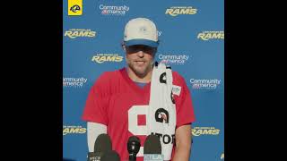 QB1 is excited to be back ❣️ #rams #shorts