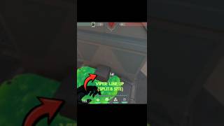 VIPER LINE UP, SPLIT B SITE #valorant  #valorantclutchmoments  #valorantgameplay