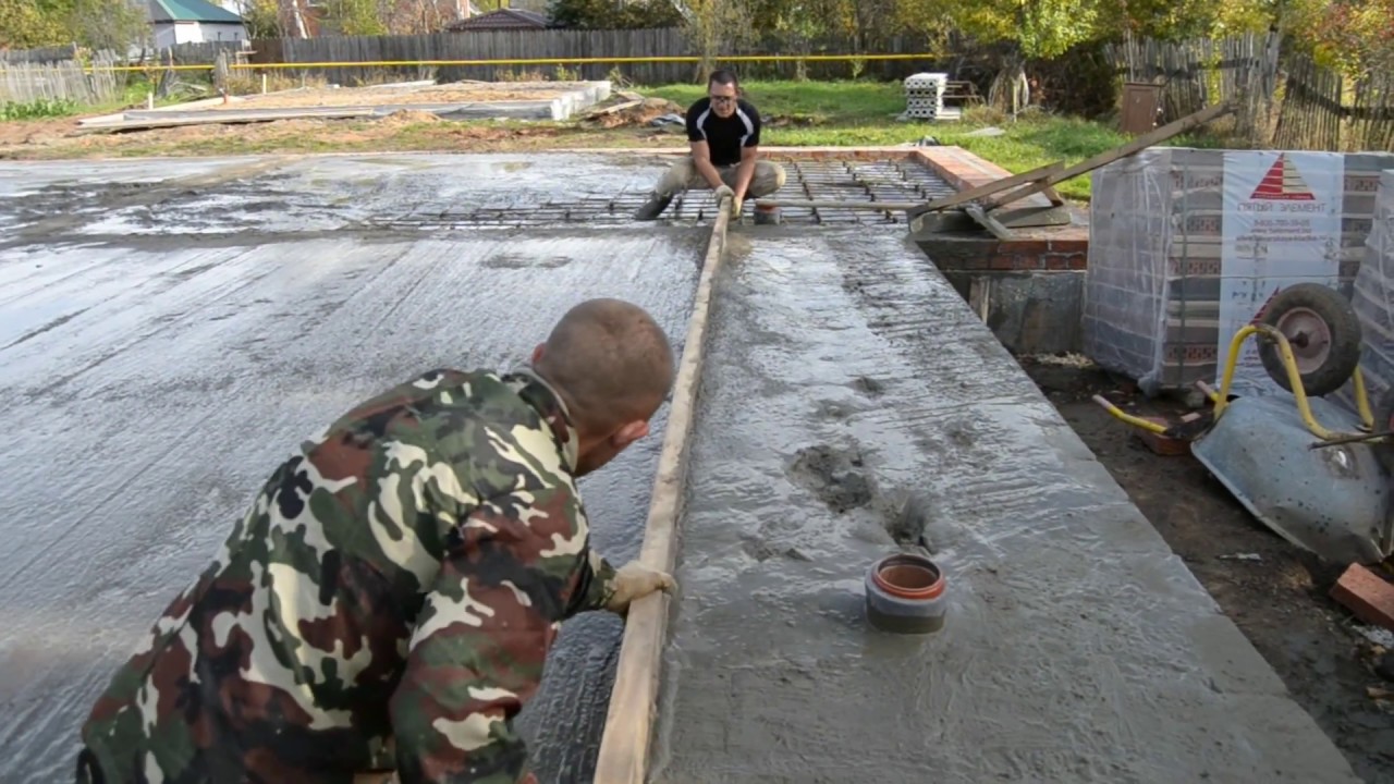 как сделать полы на даче ЖБ полы по грунту. Экономия в 2,5 раза!