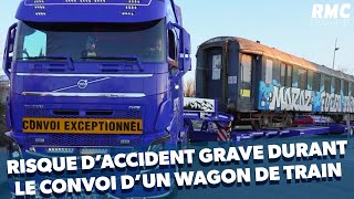 Risque d'accident grave pendant le convoi d'un wagon de train !