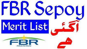fbr merit list 2021 || fbr sepoy merit list || fbr sepoy merit list 2021 || fbr sepoy joining letter