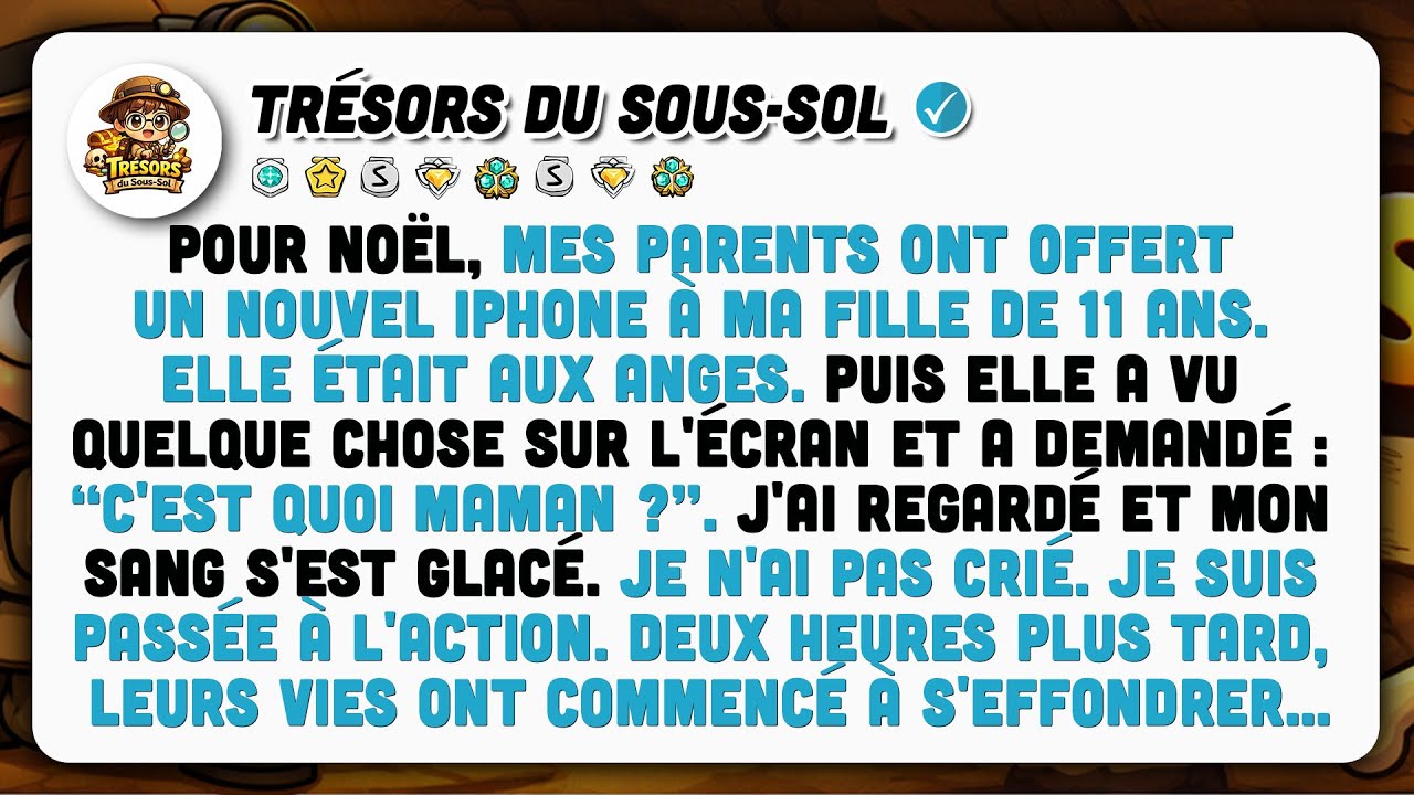 Pour Noël, Mes Parents Ont Offert Un Iphone À Ma Fille. Je L'ai Regardé Et J'ai Appelé La POLICE…