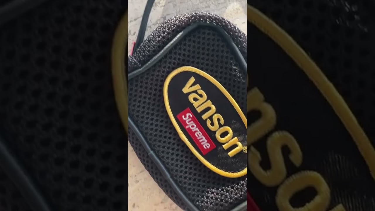 Supreme x Vanson leather cordura mesh wrist bag week 18 SS22