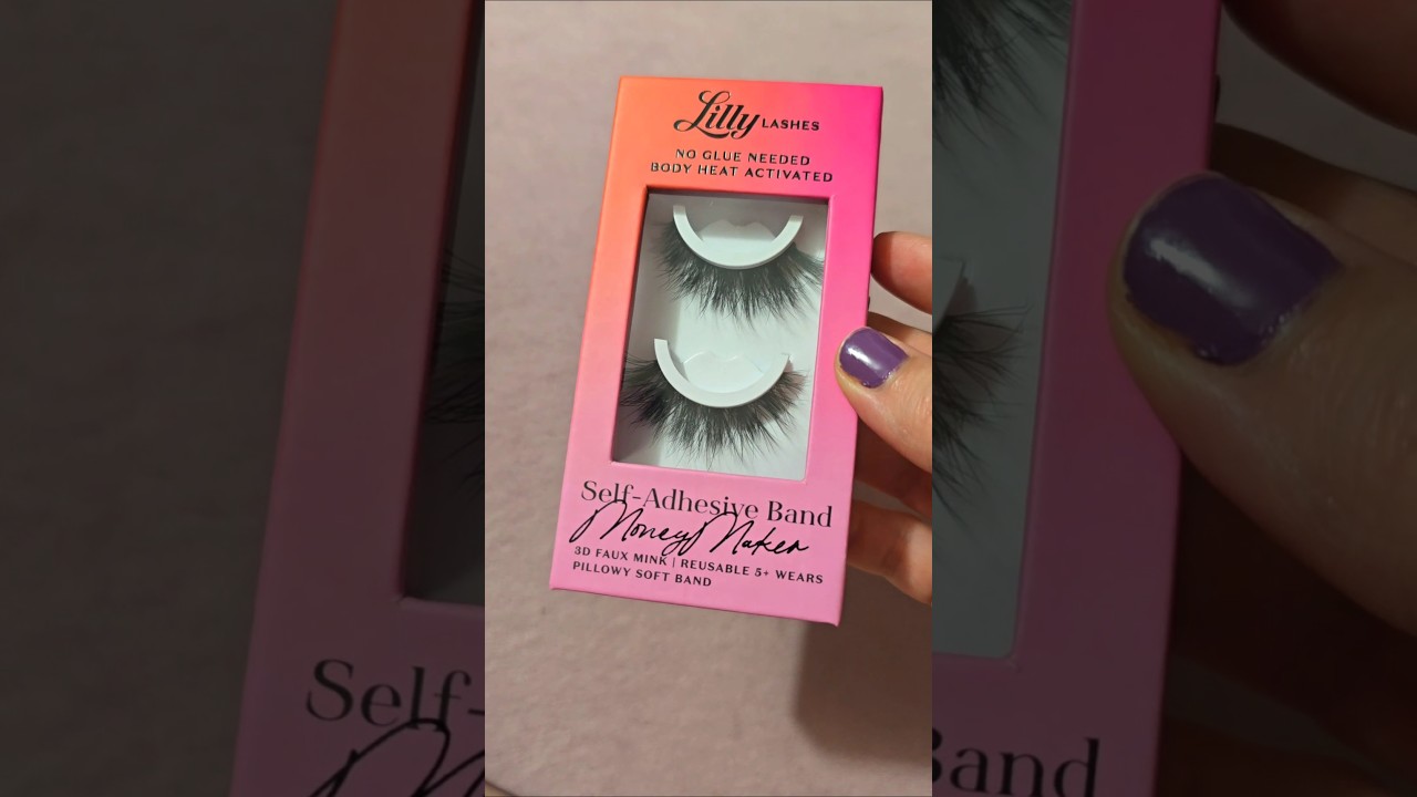 Lilly Lashes Self Adhesive Lashes No Glue Needed Lashes Money Maker 