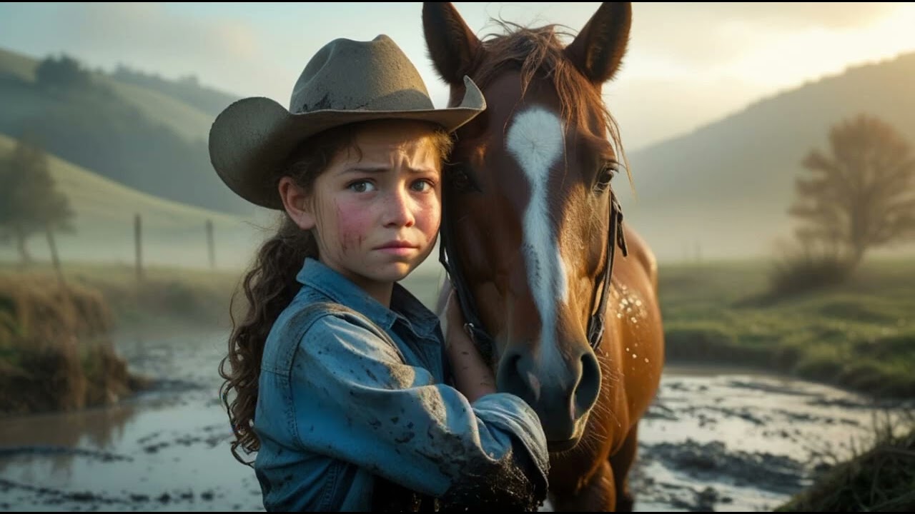 Girl Holds Her Horse's Head Above Mud for 3 Hours to Save Its Life!"