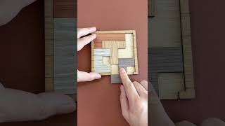remove the four pieces from the frame,easy or impossible?v#Puzzles #IQ #iqtest