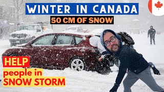 DANGEROUS Snowstorm in Canada | Winters in Canada | International Student Vlog | Heavy Snowfall