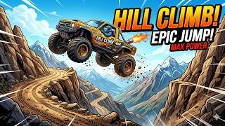 🔥 INSANE Hill Climb Racing Gameplay  54k Miter🚗💨 Crazy Stunts & Epic Crashes! screenshot 5