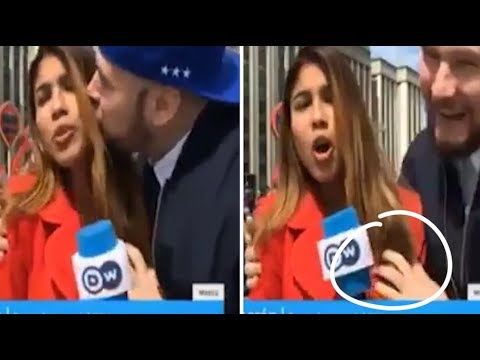 Vidéo: Un Journaliste Enseigne Un Fanatique Qui A Essayé De L'embrasser Lors De La Coupe Du Monde