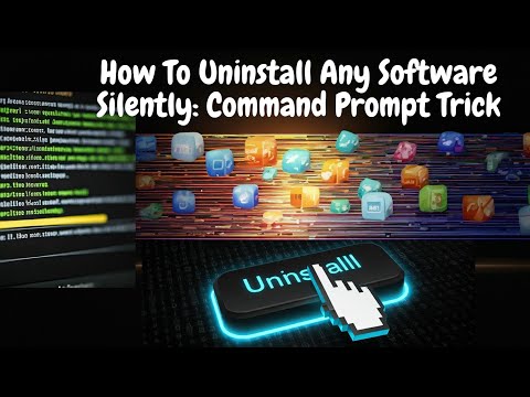 How To Uninstall Any Software Silently: Command Prompt Trick