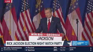 WATCH: Rick Jackson speaks after AP projects run-off in GOP race for governor