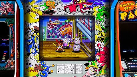 Ninja Baseball Bat Man, Realistic Arcade Bezel with Reflective Shader by HyperSpaceMadness