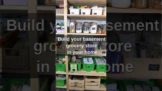 Our Basement Grocery Store #shorts #pantry