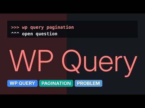 Wordpress: Pagination problem by using WP_Query