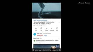 How To See Comments On YouTube Android App For a Video