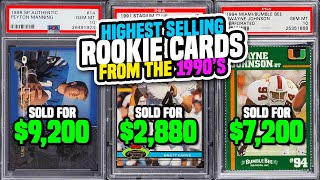 TOP 30 Football NFL Rookie Cards from the 1990's Recently Sold #sportscards