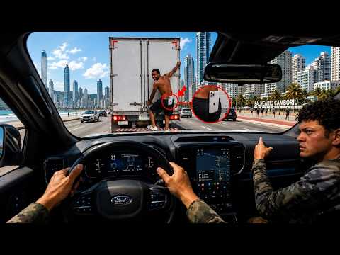 BELÉM MADE A GETAWAY HITCHING A RIDE ON THE BACK OF A TRUCK