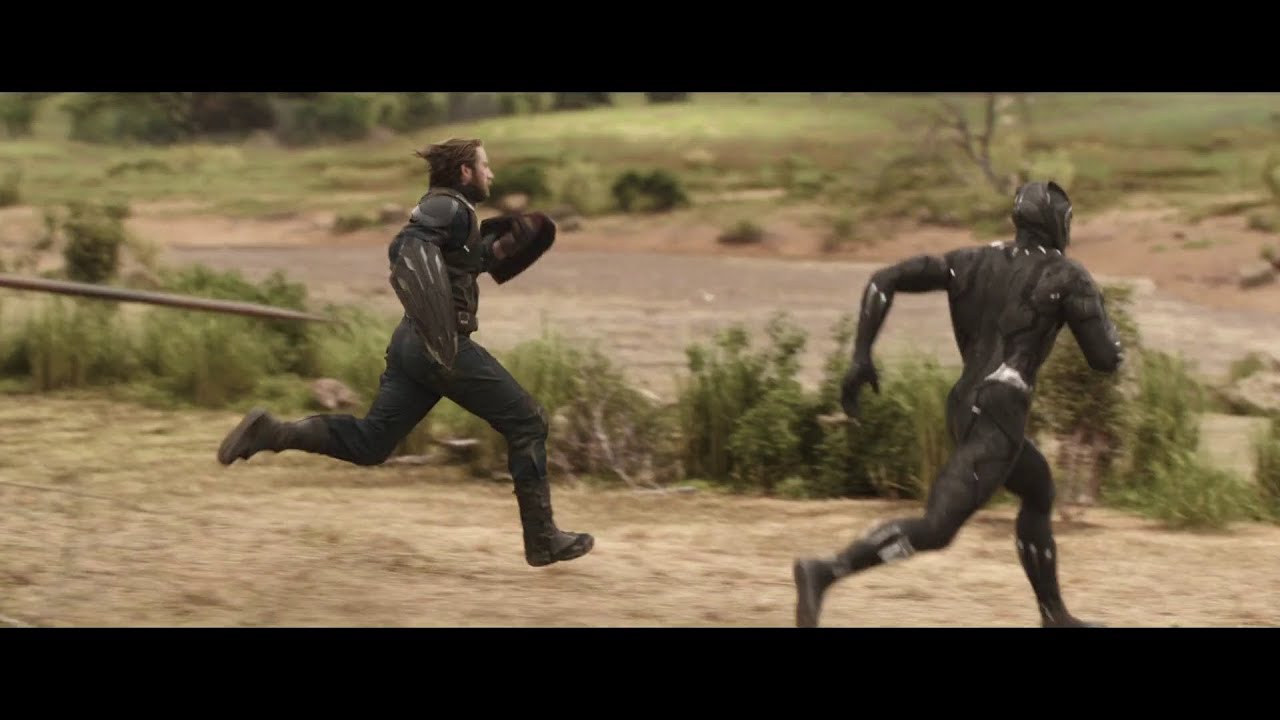 Avengers: Infinity War - Captain America And Black Panther Outruns Everyone/Running Scene [Hd] 2018