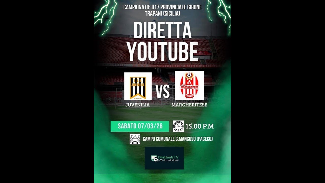 Juvenilia vs Margheritese U17 provinciale Full Match 