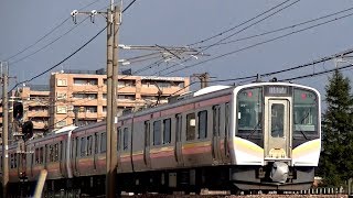 E129系B15+A5編成　信越本線下り普通449M　長岡→新潟