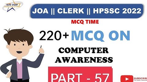 Computer MCQs || PART - 57 || JOA - 965 || HPSSC || #joait