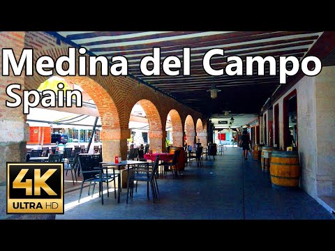 Medina del Campo Walk Castilla y Leon | Virtual Tour | Spain | Walking tour | 4k.