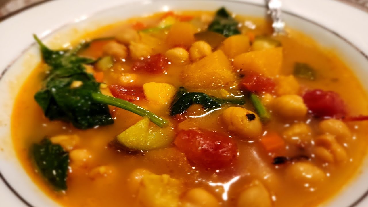 Chickpea Vegetable Soup!!! (Indian spices and coconut milk!) YouTube