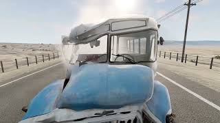 Живучесть шокирует Выдержал 12 ДТП за одну поездку  автобус КАвЗ 685  СССР BeamNG Drive #beamngdrive screenshot 3