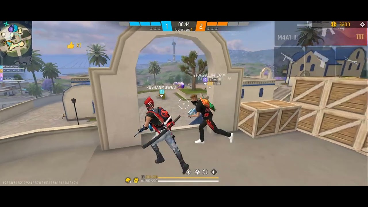 Free fire close call shine warrior gaming passive skills CS rank 