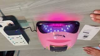 UV LED Nail Lamp 168W Fast Nail Dryer with 36 Lamp Beads,4 Timer Modes Auto Sensor Gel Lamp