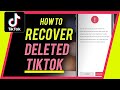 How to RECOVER Deleted TikTok Account