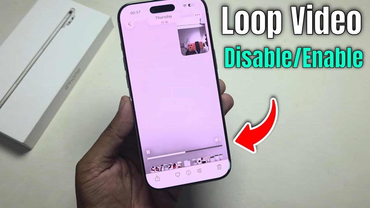 iPhone 17 Air: Enable/Disable loop a video on iPhone