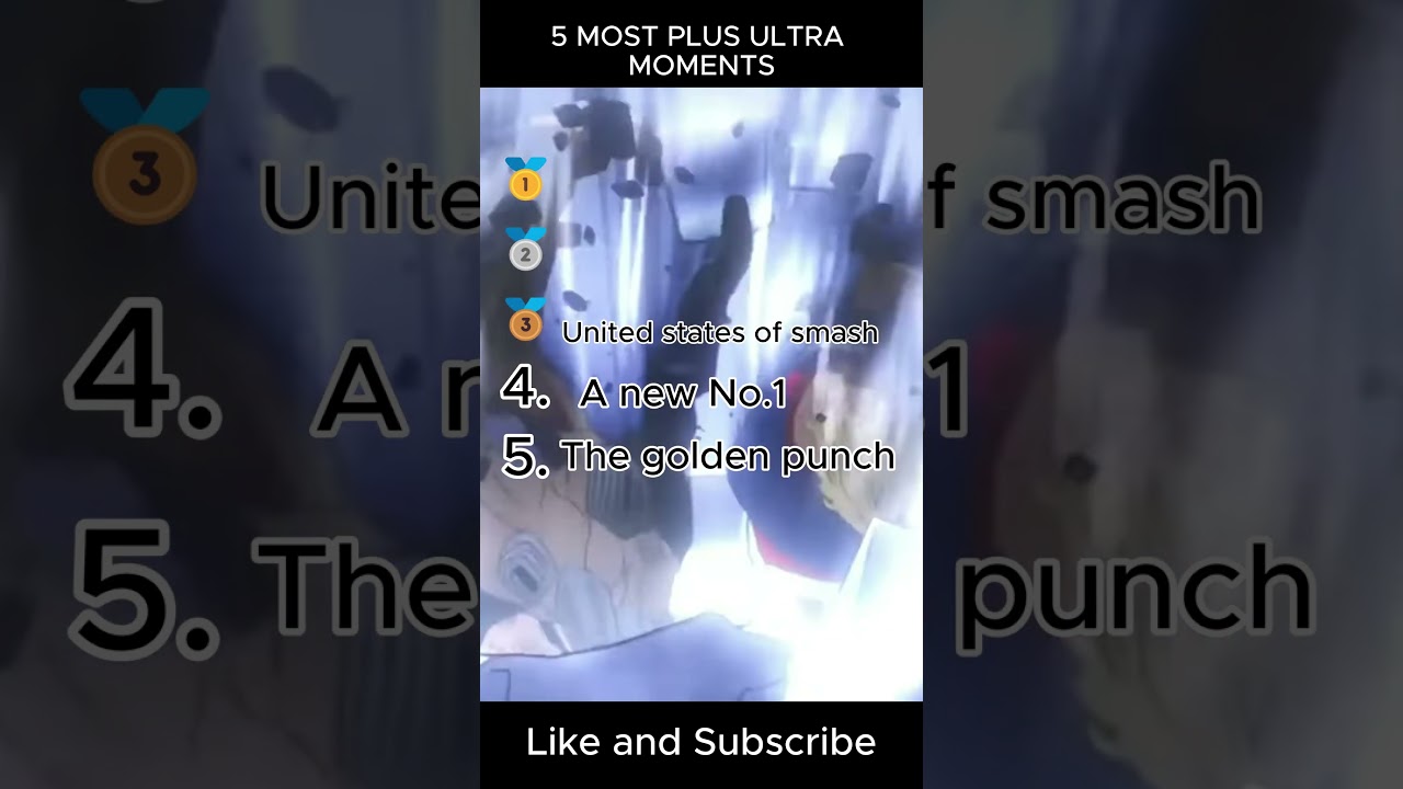 TOP 5 MOST PLUS ULTRA MOMENTS IN MHA!