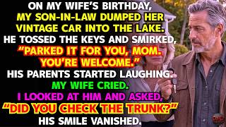 My Son-in-Law Dumped My Wife’s Vintage Car Into a Lake on Her Birthday—Then He Realized His Mistake screenshot 4