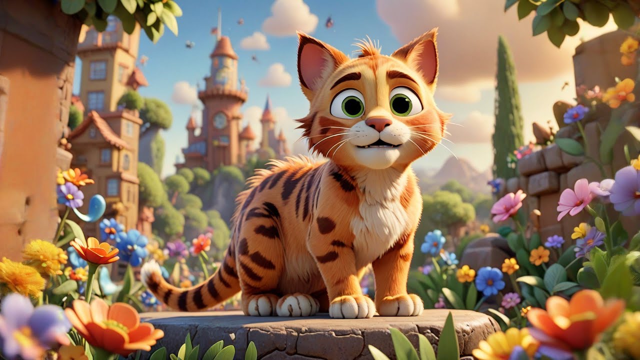 The Cat That Rode a Dinosaur ๐ฑ๐ฆ | Learn Animal Names & Action Words ...