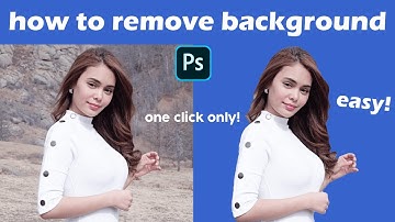 Easiest way to Remove Background using Photoshop 2020, One Click only (Tagalog Tutorial)