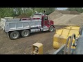 Loading out Dump trucks