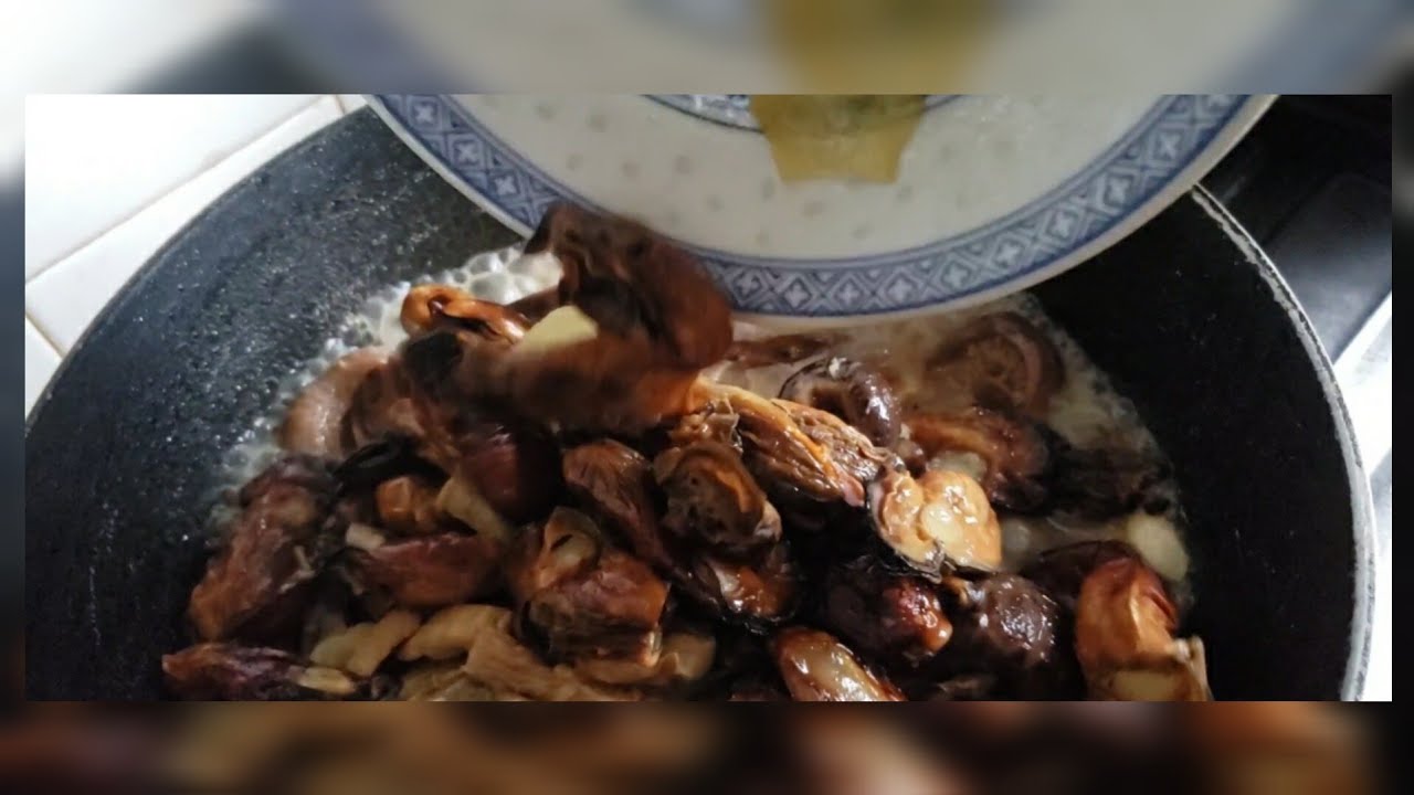 OYSTER & MUSHROOM W/BLACK MOSS 